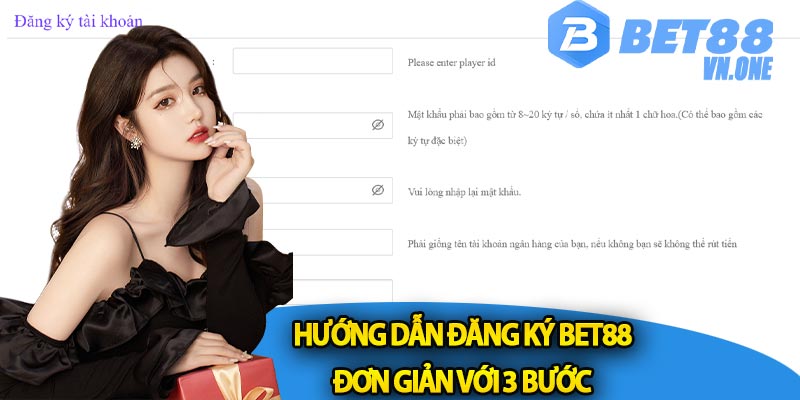 Hướng dẫn đăng ký bet88 đơn giản với 3 bước 